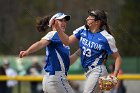Softball vs Emerson  Wheaton College Softball vs Emerson College in game 2 of their doubleheader. - Photo by Keith Nordstrom : Wheaton, Softball
